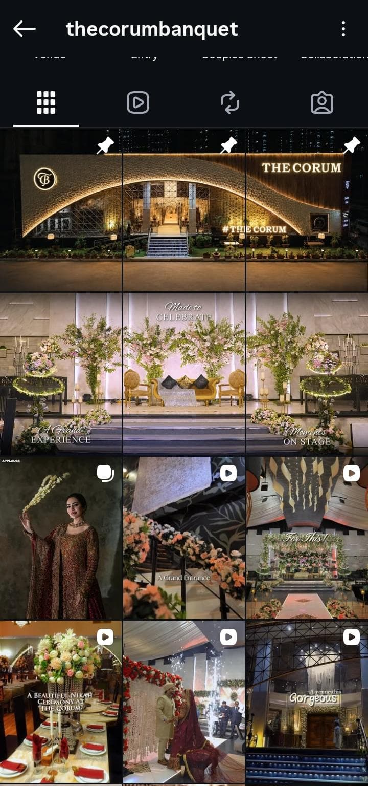 Corum social media screenshot